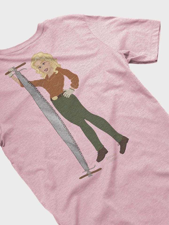 Crosscut Saw Blonde Dolly Pinup Unisex T-Shirt product image (1)