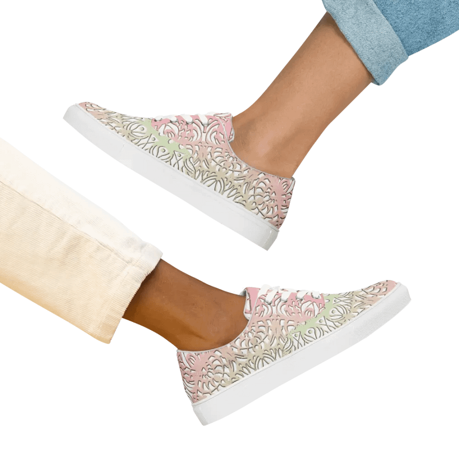 Mandala Magic Lace-Up Canvas Shoes product image (2)