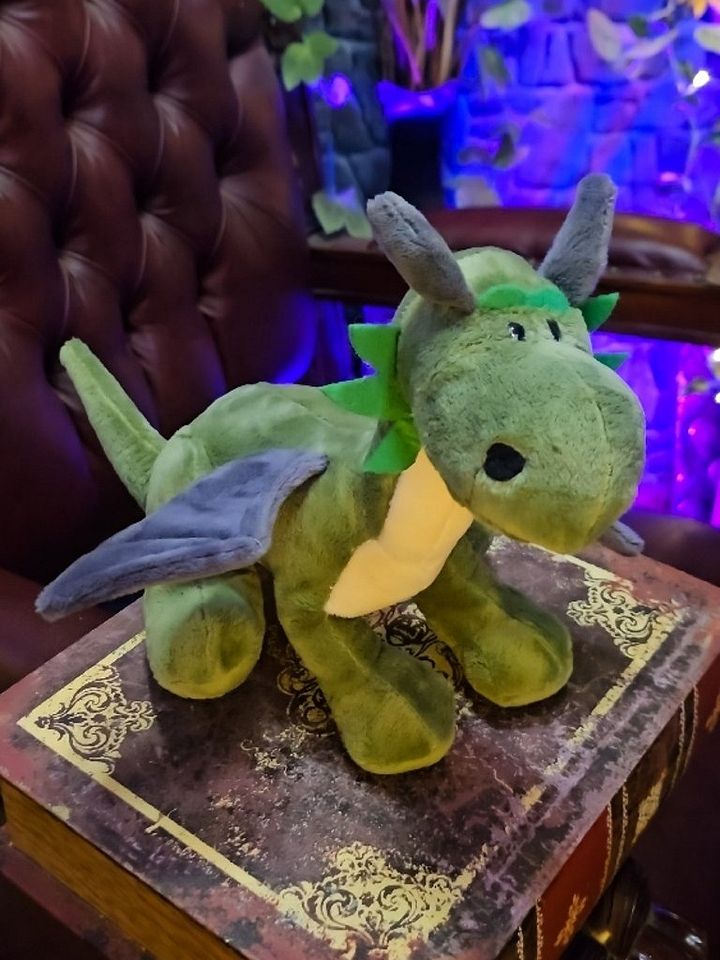 The Armored Kingdom Green Sitting Snugglefang the Soft Dragon Plushie product image (1)