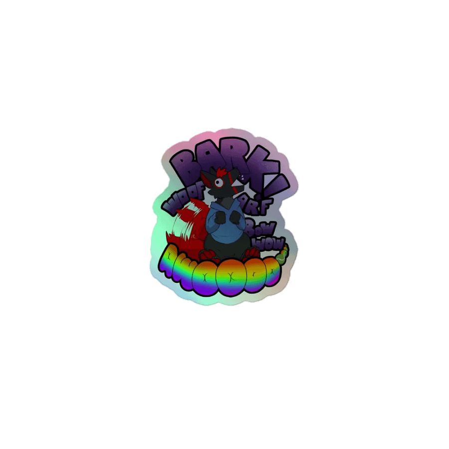 Barking Holographic Sticker product image (1)