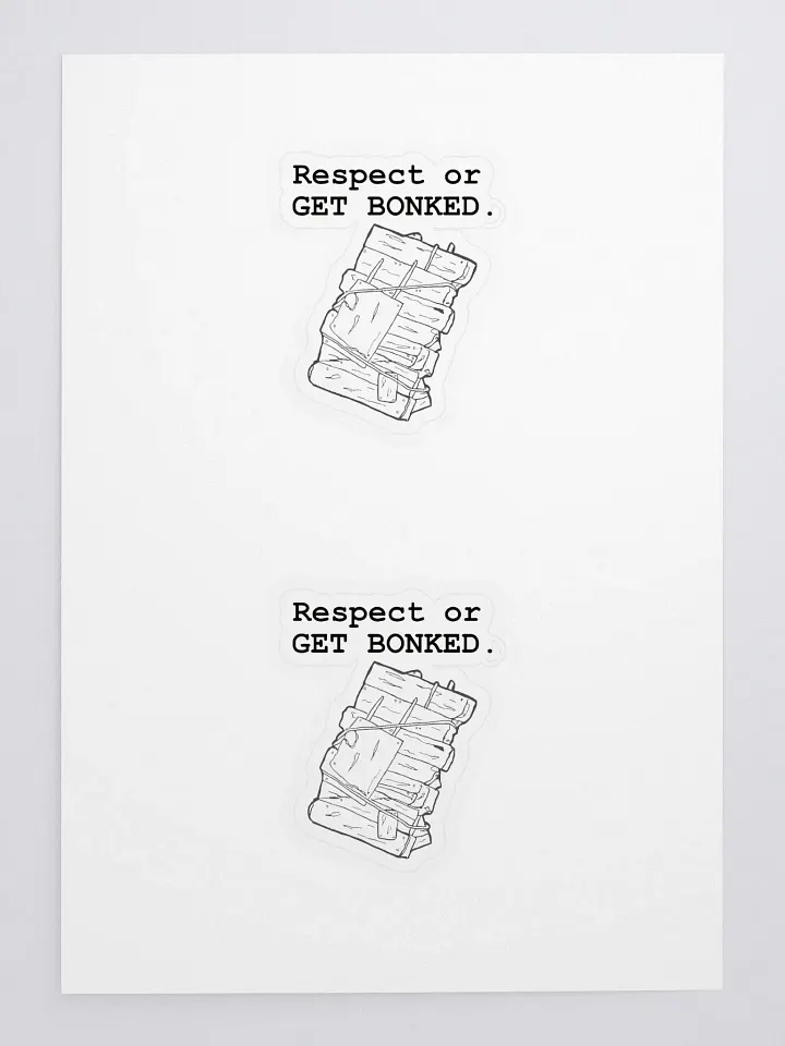 Respect or Get Bonked Sticker product image (1)