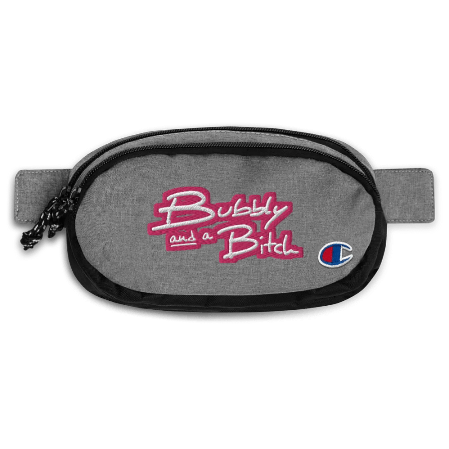 Bubbly and a B (pink bubble design 2) champion fanny pack product image (1)