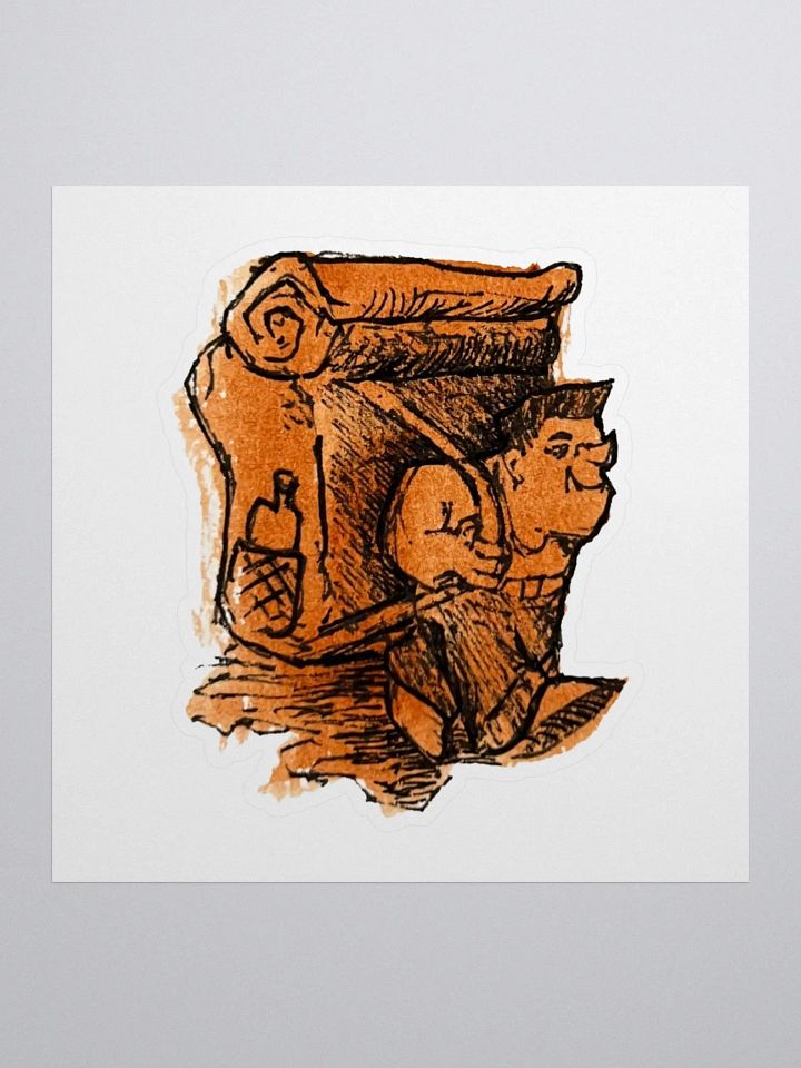 Watercolour Blobs Sticker- Burnt Sienna product image (1)