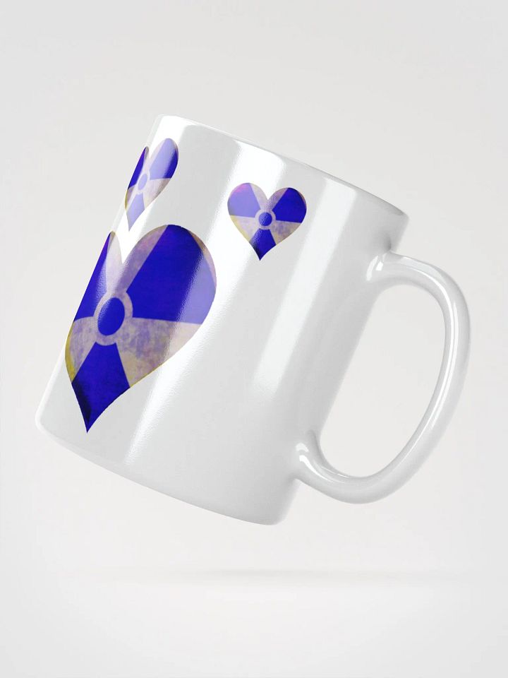 50 Rad Hearts Mug - Blue on White product image (2)