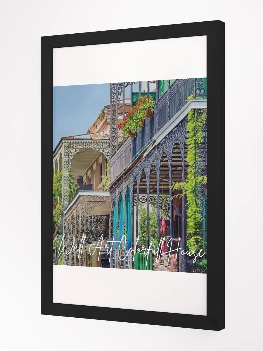 Art Colorful House Framed High-Quality Matte Poster (in) product image (2)
