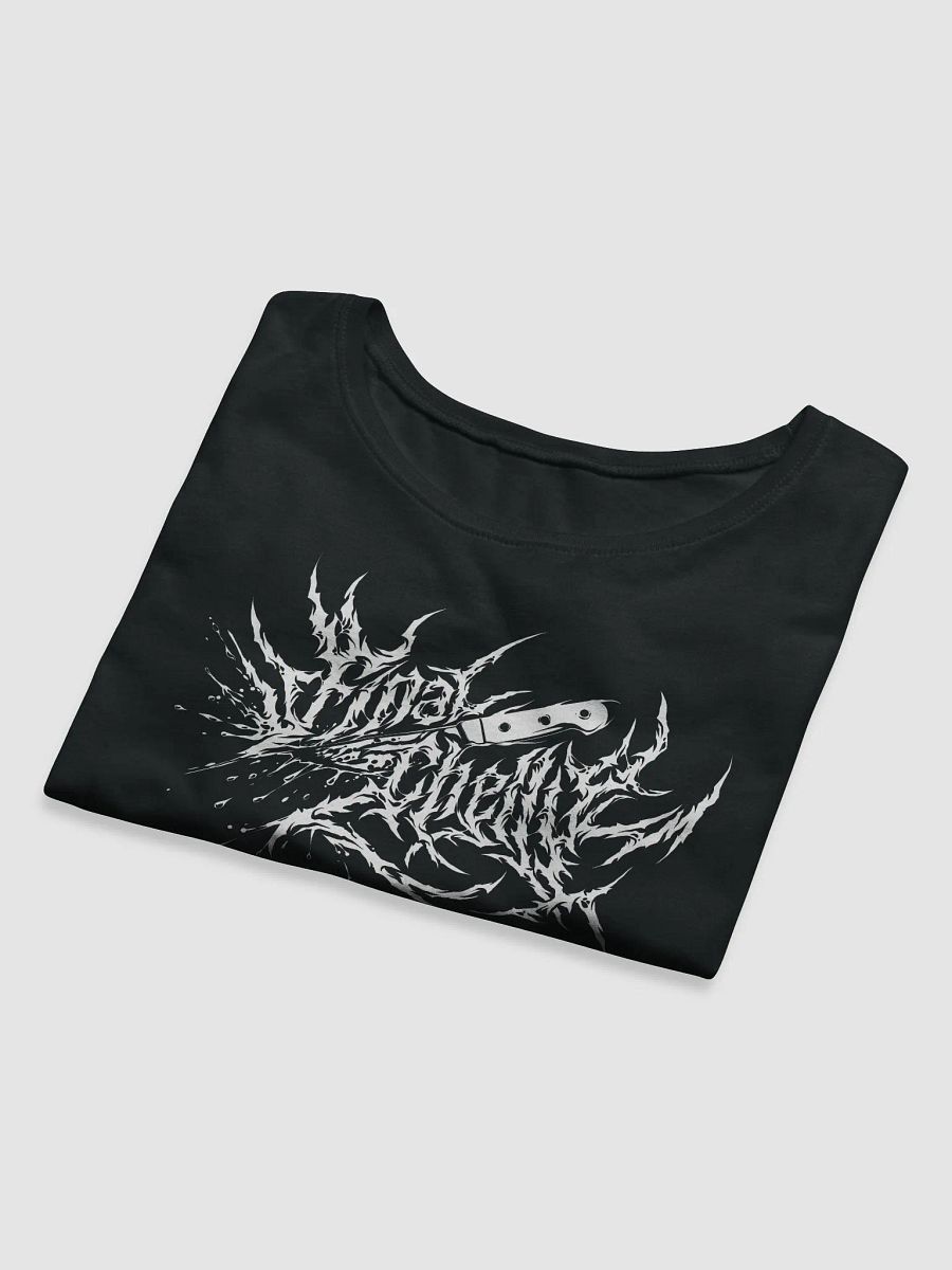 Metal Logo White Womens Printed Crop Top product image (5)