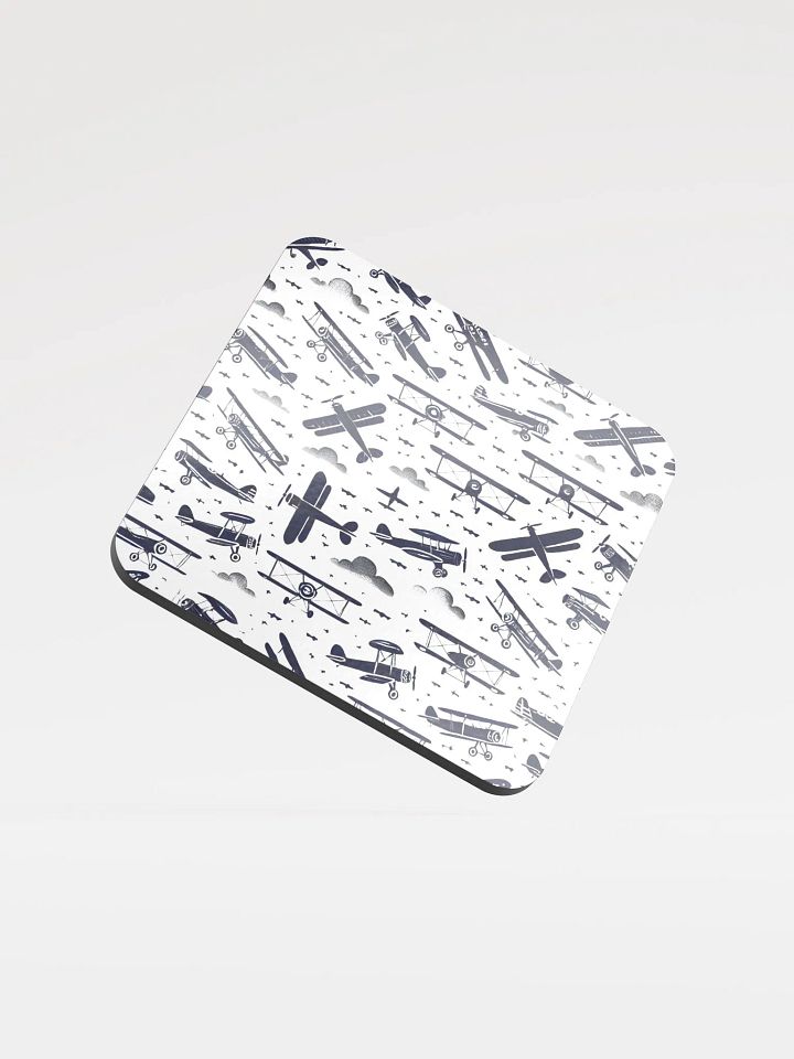Aviation Scatter Glossed Cork Coaster product image (1)