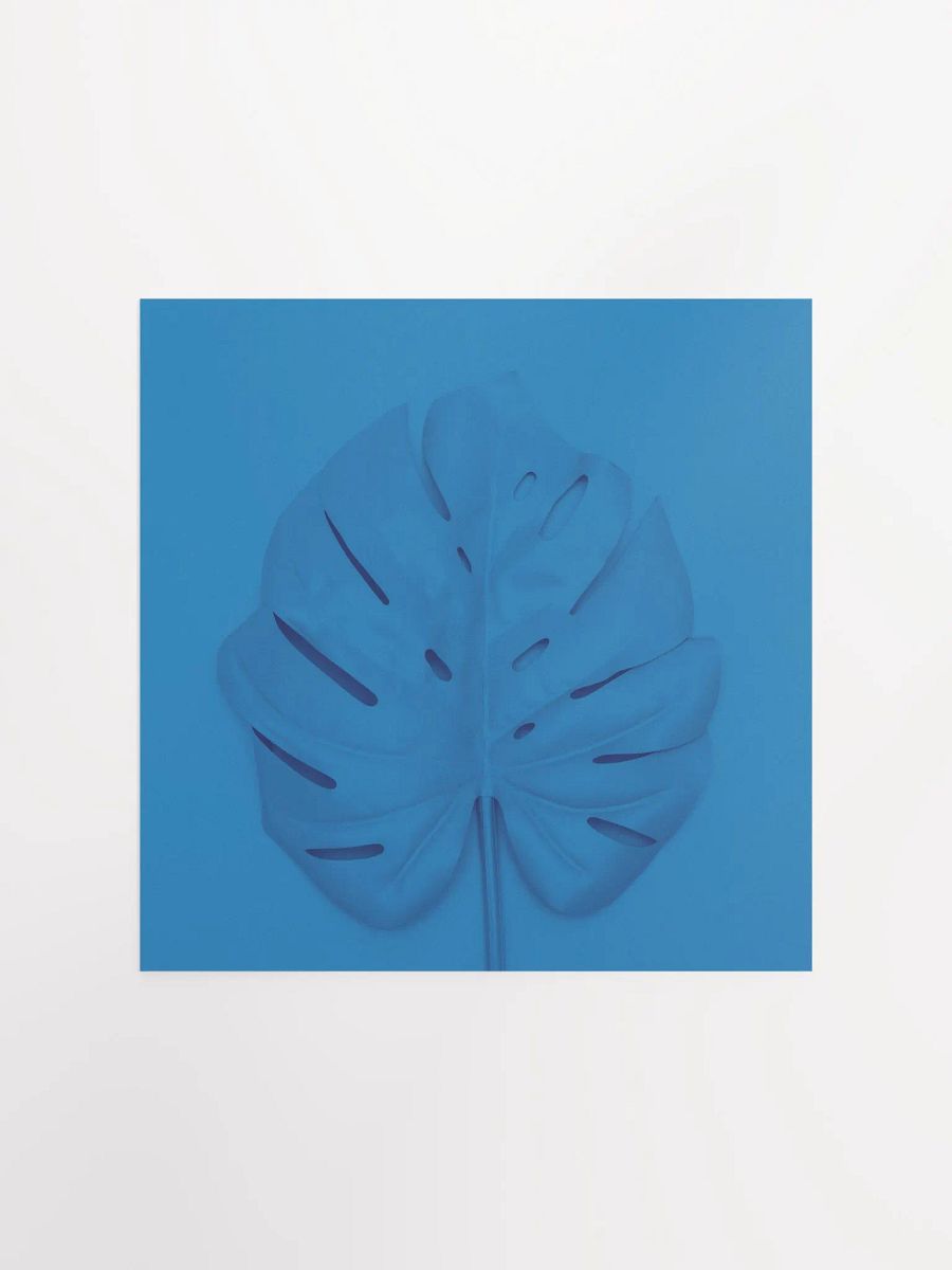 Monstera Blue Pop Art Leaf Print product image (2)