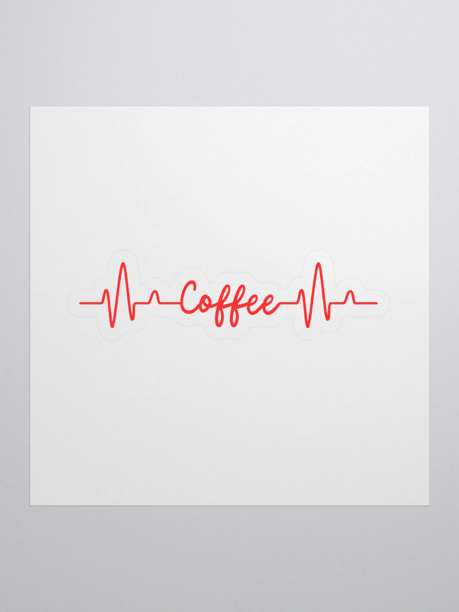 Coffee Heartbeat Sticker product image (1)