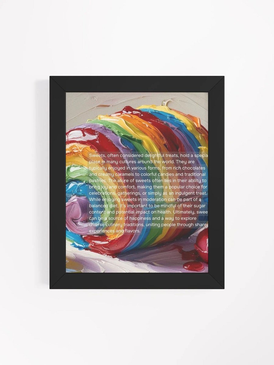 oil painting of rainbow sweets product image (41)