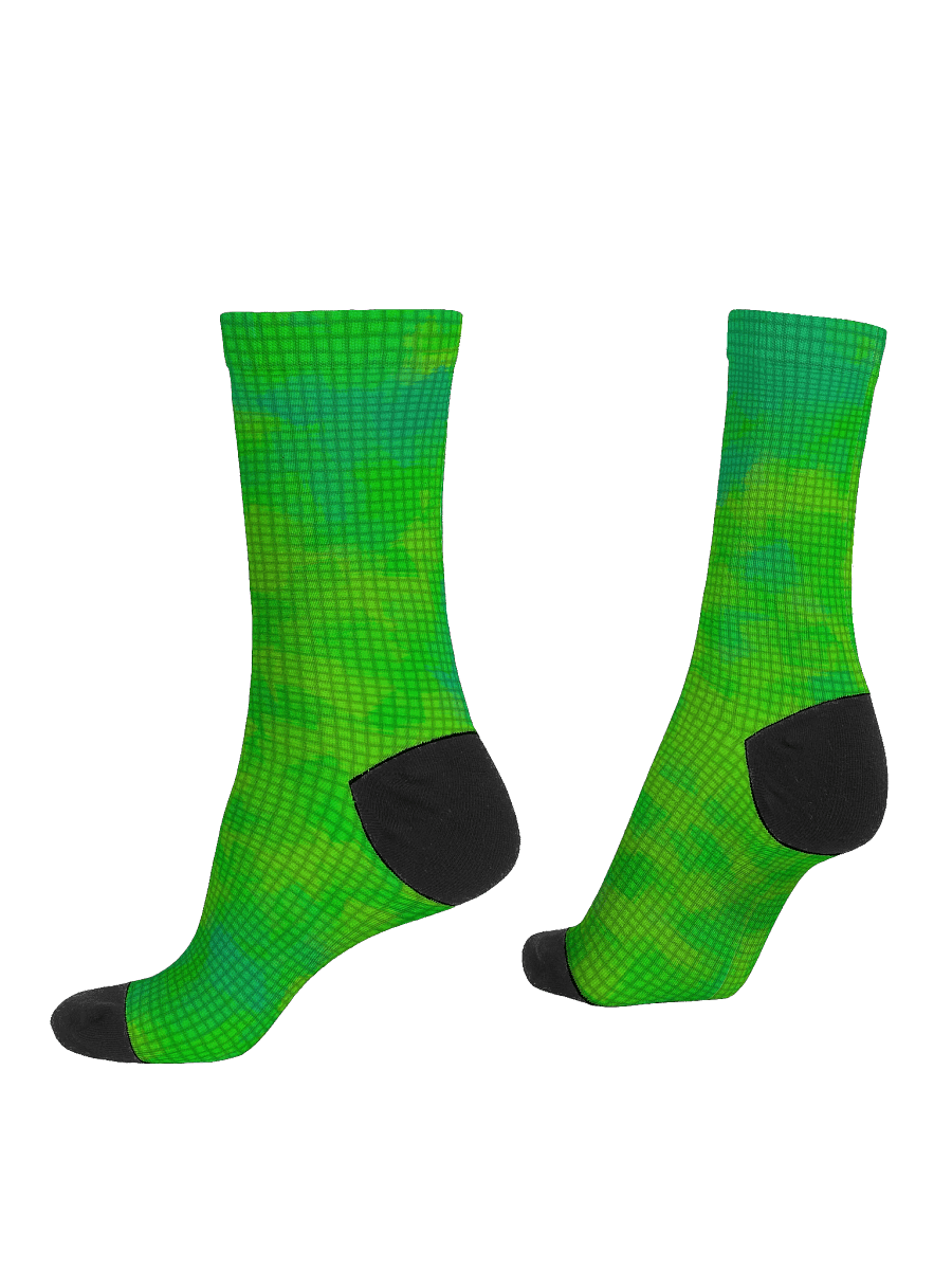 Green Grid EcoChic Artistry Crew Socks product image (4)