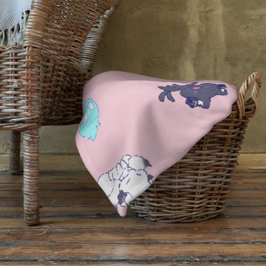 meiya, meinya & wisps blanket (pink) product image (10)