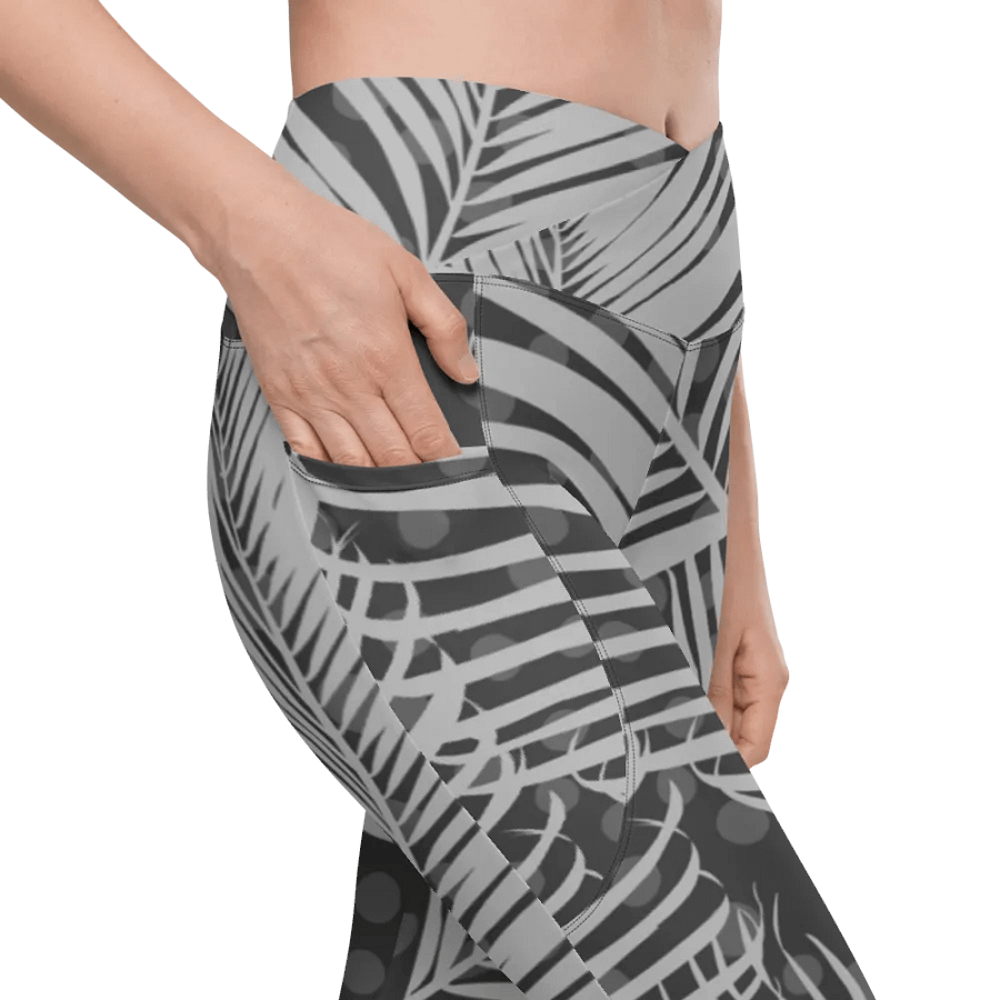 Mizulemon w/ Front Pocket - Palm Frond Grey product image (9)