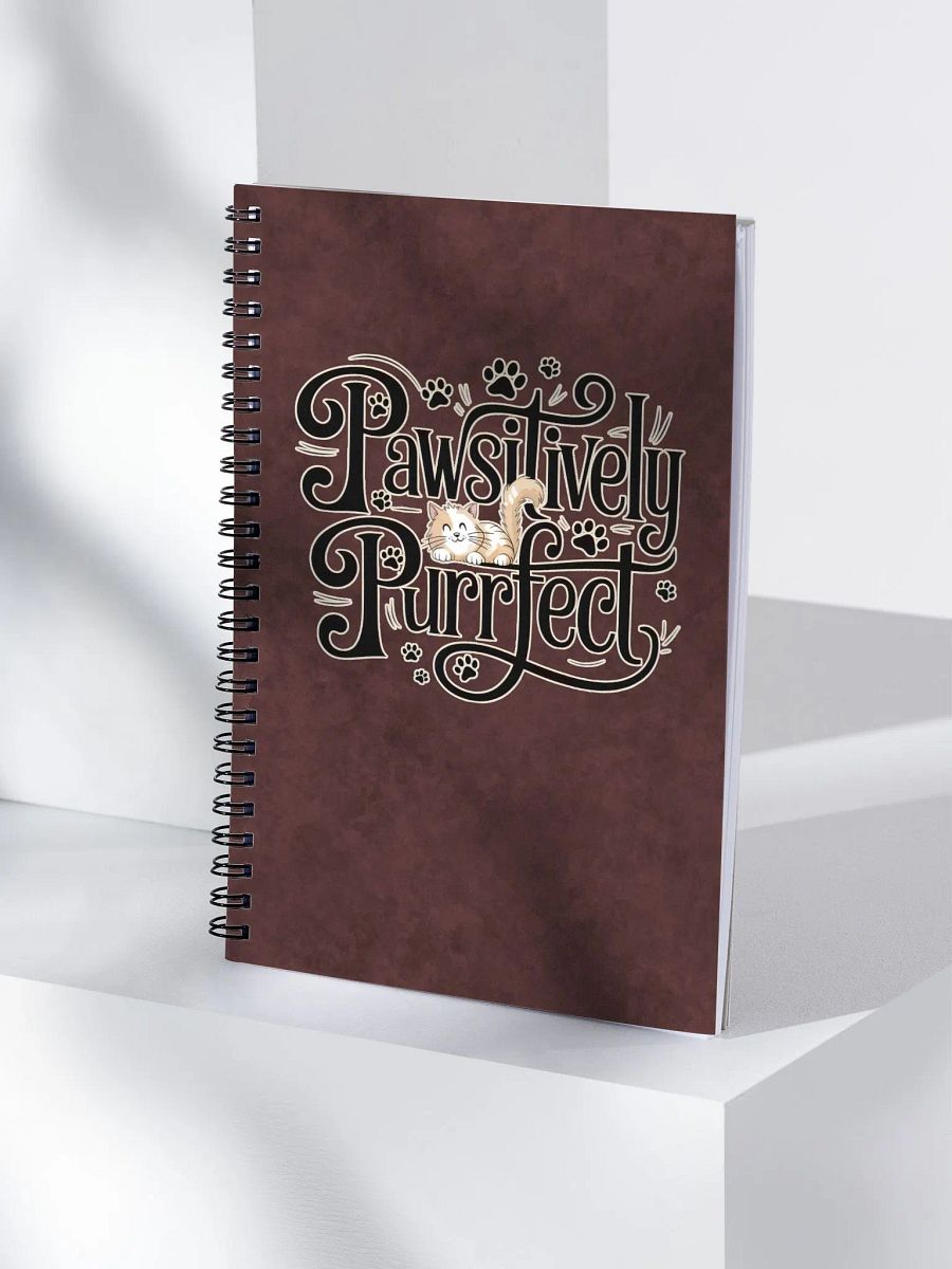 Pawsitively Purrfect Cat Spiral Notebook product image (3)