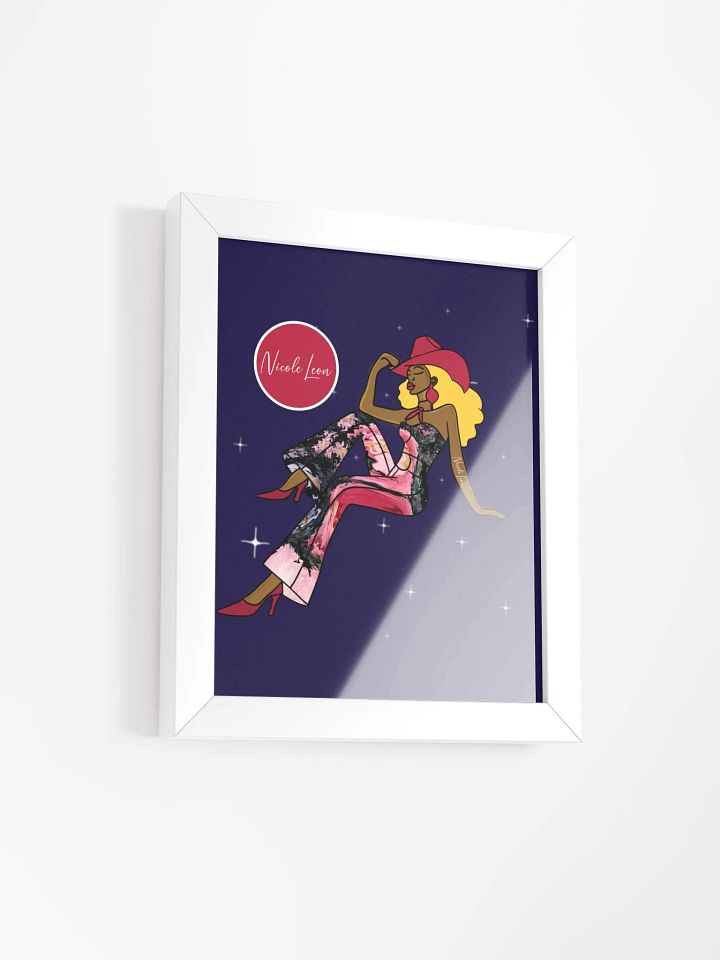Chic Crossed Jumpsuit Matte Poster product image (2)