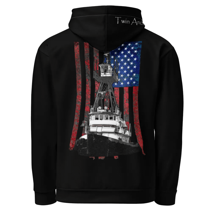 Black Tug CE & CE Flage Hoodie product image (5)