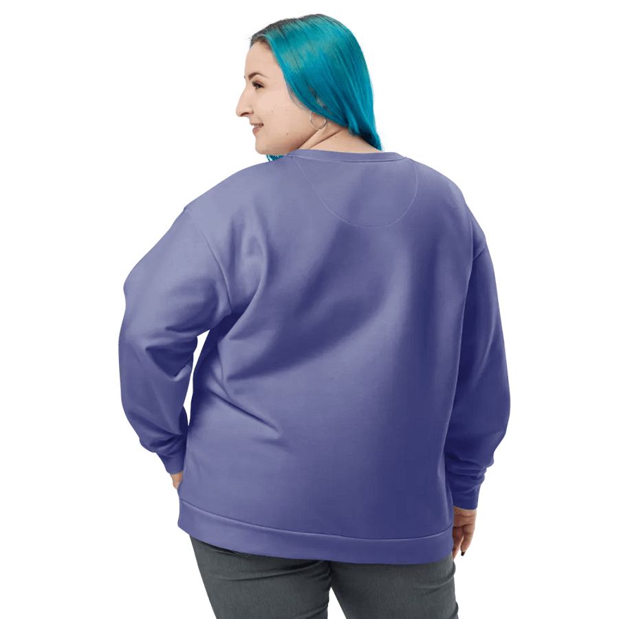 Plain Purple Soft Summer Unisex Recycled Polyester Heavyweight Premium Sweatshirt by Treasure Pie product image (11)