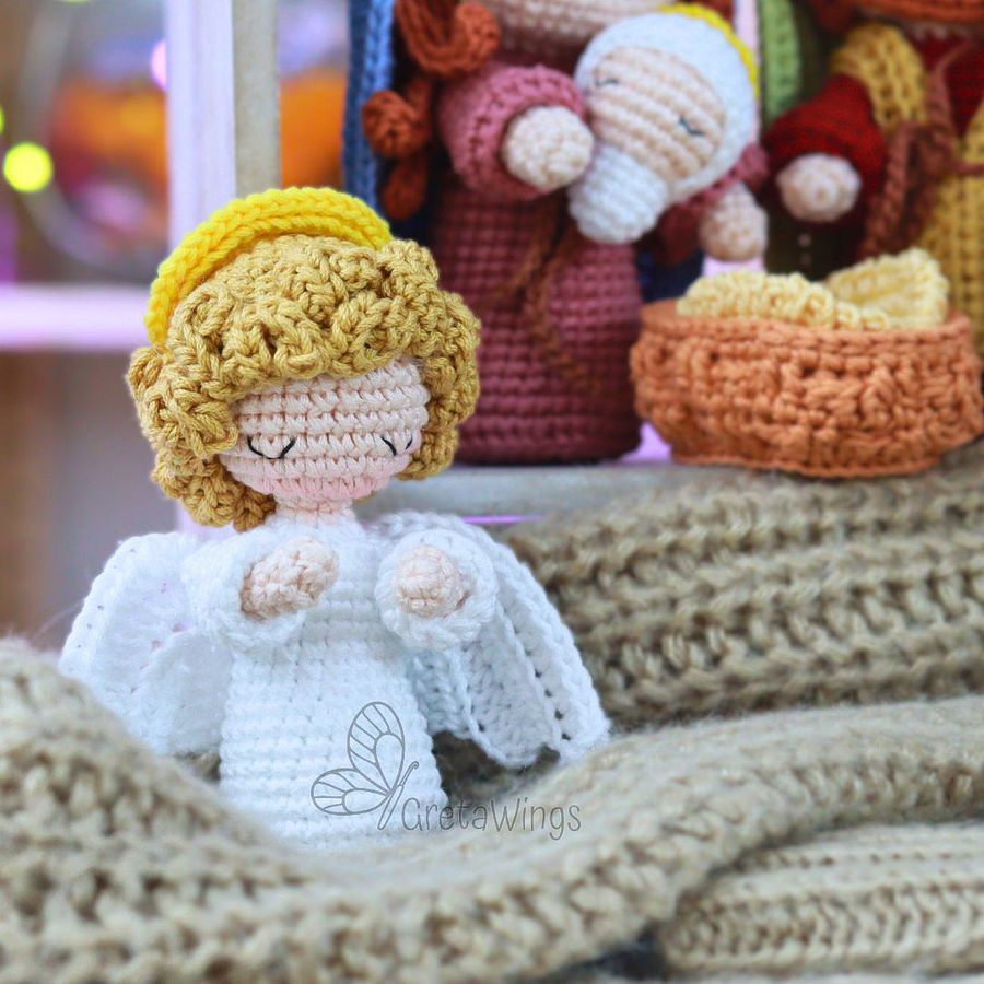Nativity Crochet Pattern Amigurumi: Mary, Joseph, Baby Jesus, Three Wise Men, Angel, Star of Bethlehem by GretaWings (digital download) product image (6)