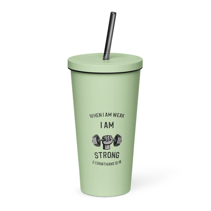 I Am Strong 20 oz. Insolated Cup: Mint product image (1)