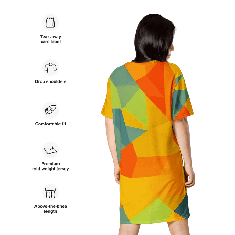 Polygon Paradise T Shirt Dress product image (11)