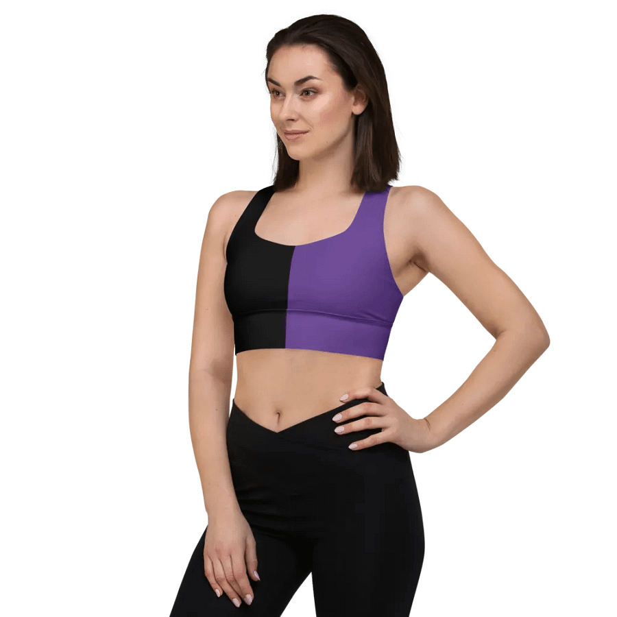 Black & Purple - Longline Sports Bra product image (4)