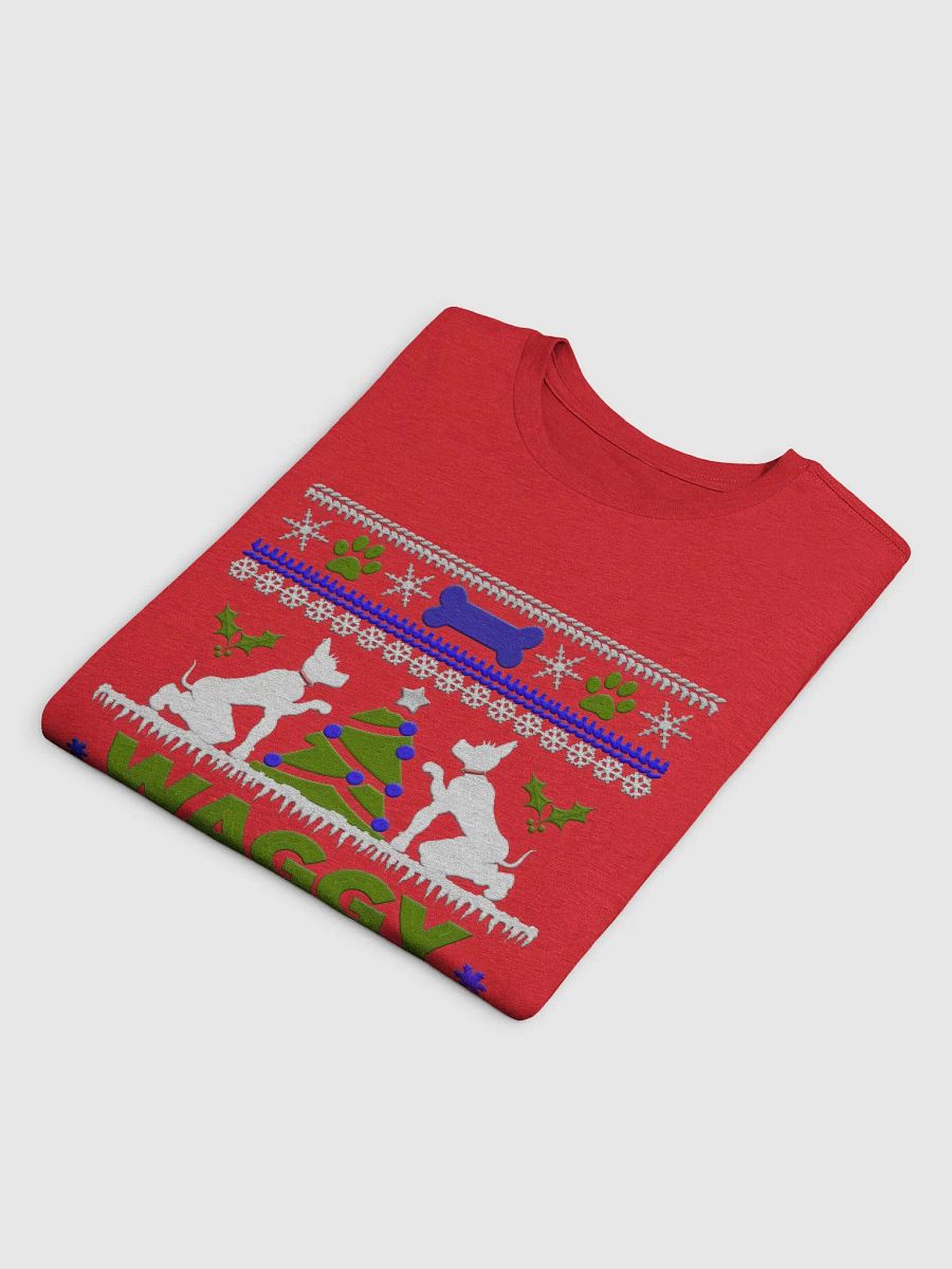 T-Shirt - "WAGGY XMAS" Green Print product image (4)