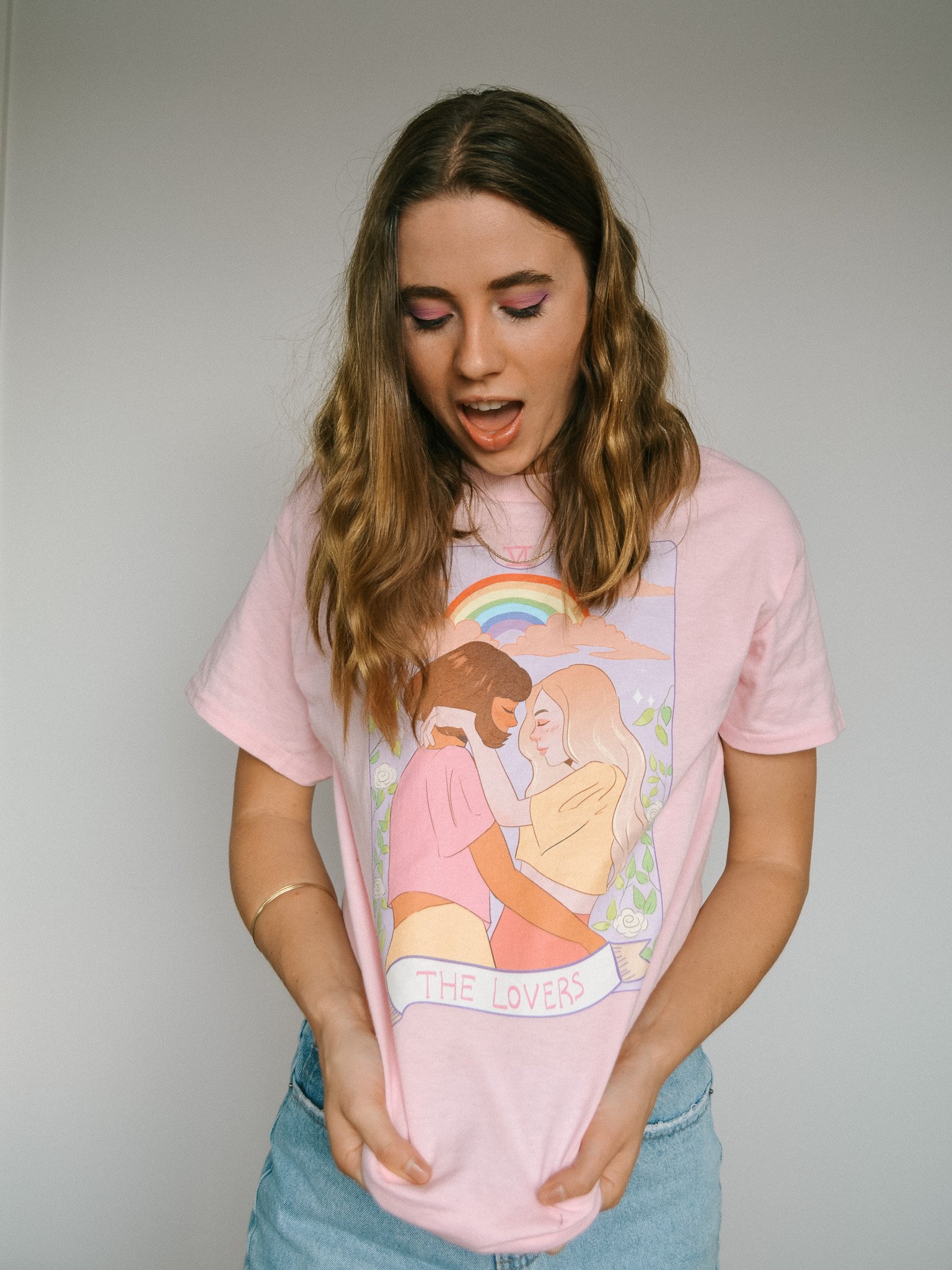 The Lovers Tee (Pink) product image (1)