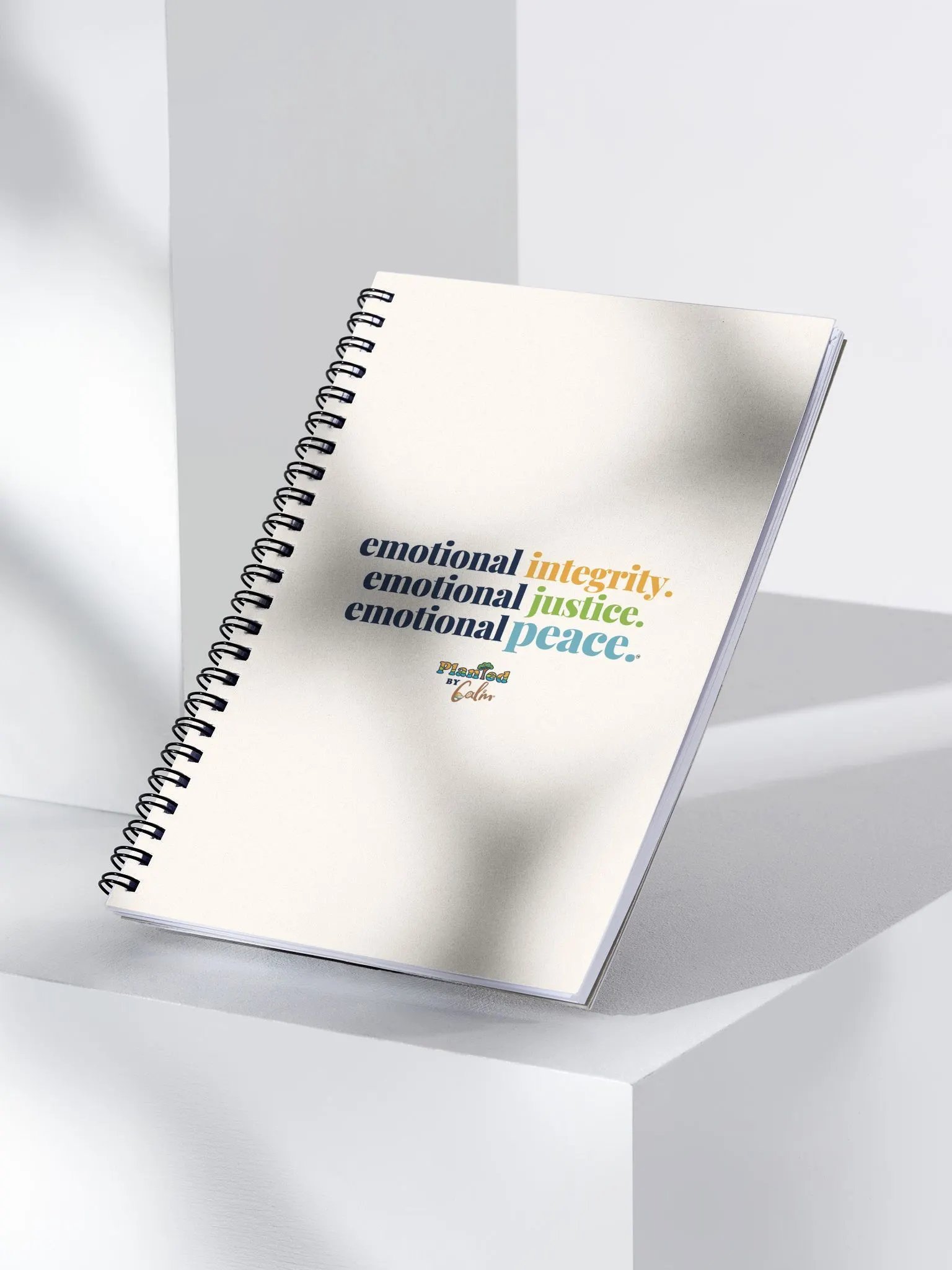 Official Planted By Calm | Calm Keepers Dot Spiral Notebook (Style 1 - Sand) product image (4)