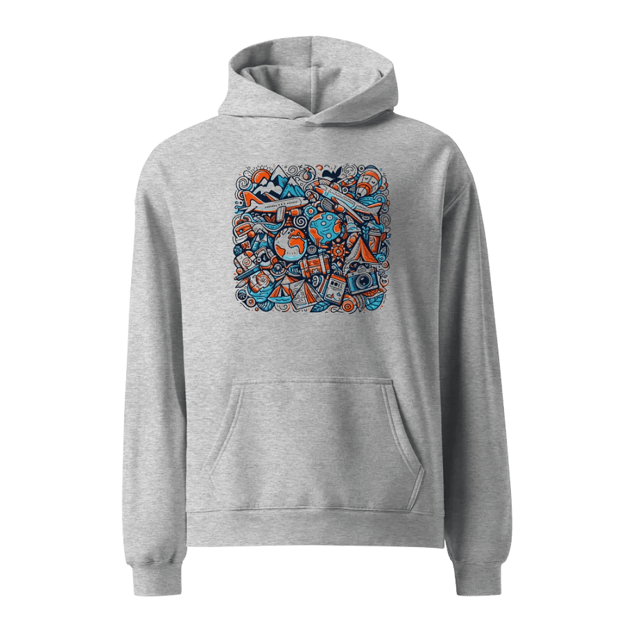 AS Colour Unisex Premium Oversized Hoodie | AI-Designed Symbols of Adventure product image (1)