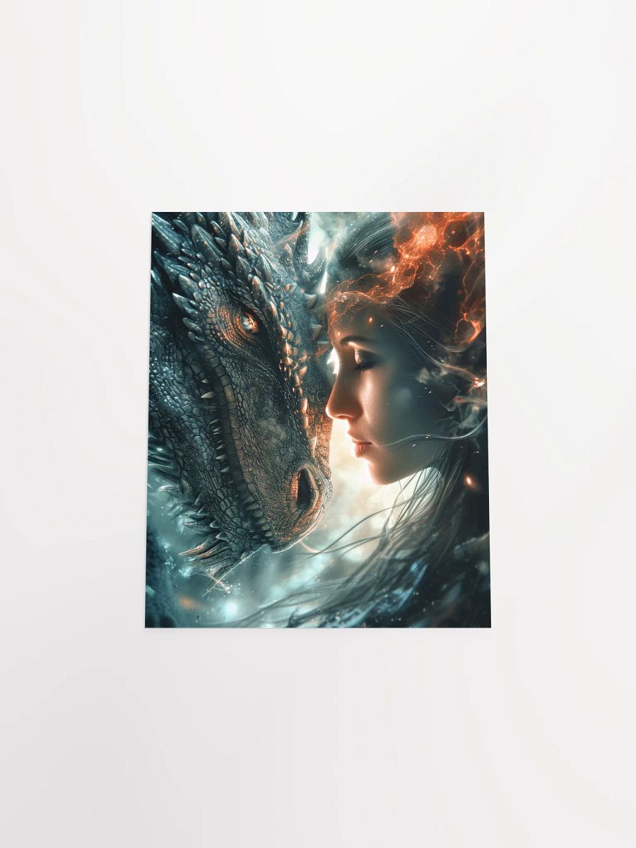 Girl connecting with her dragon 01 - Poster product image (20)