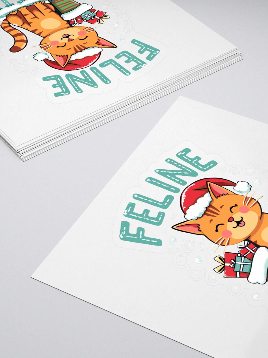 Feline Festive Kiss Cut Stickers product image (4)