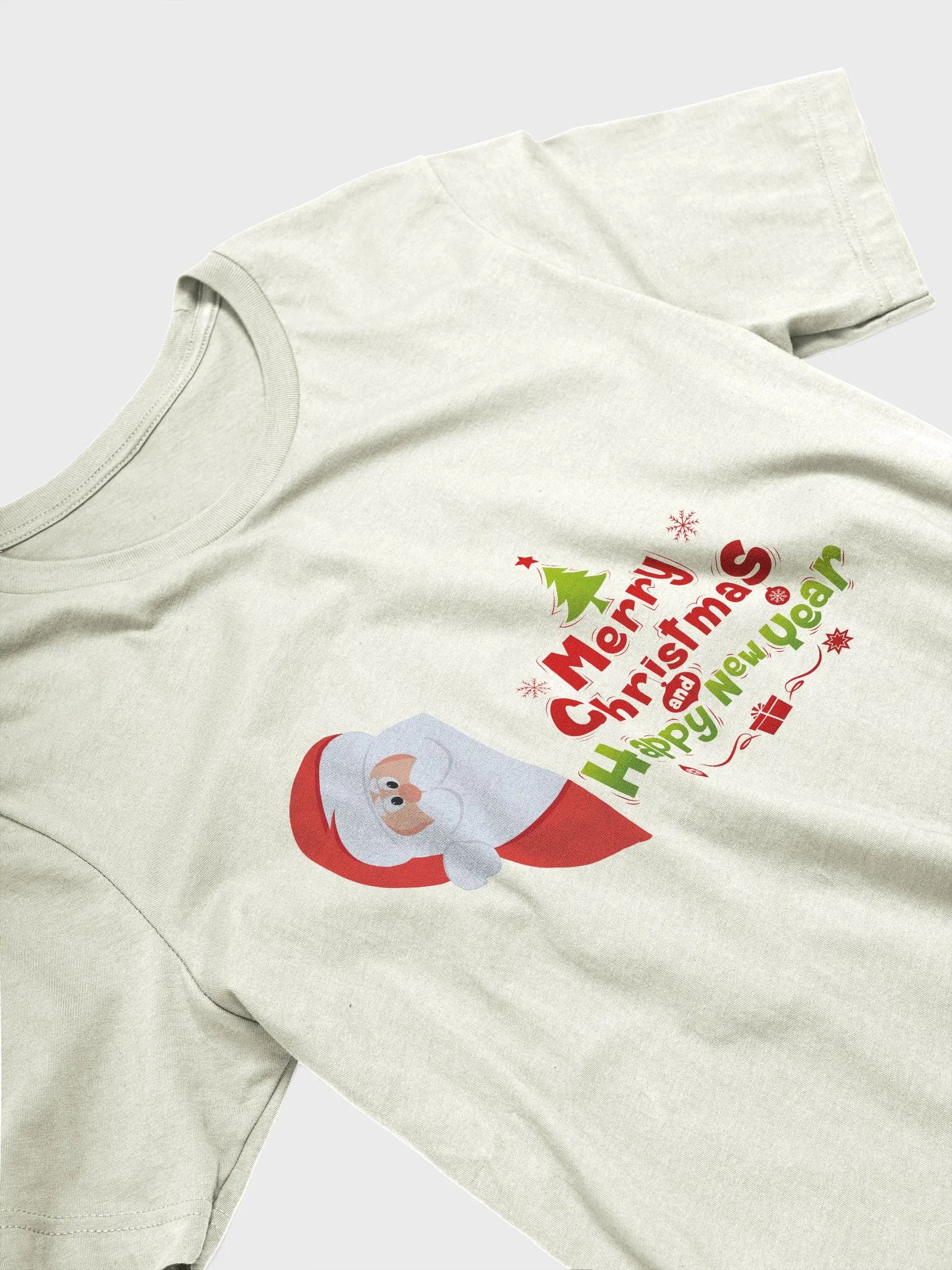 Festive Santa Claus Merry Christmas T-Shirt product image (4)