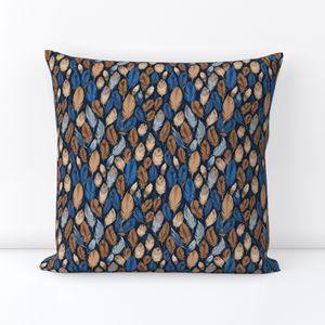 Seamless Pattern - Small Feather Pattern in Blues and Browns product image (6)