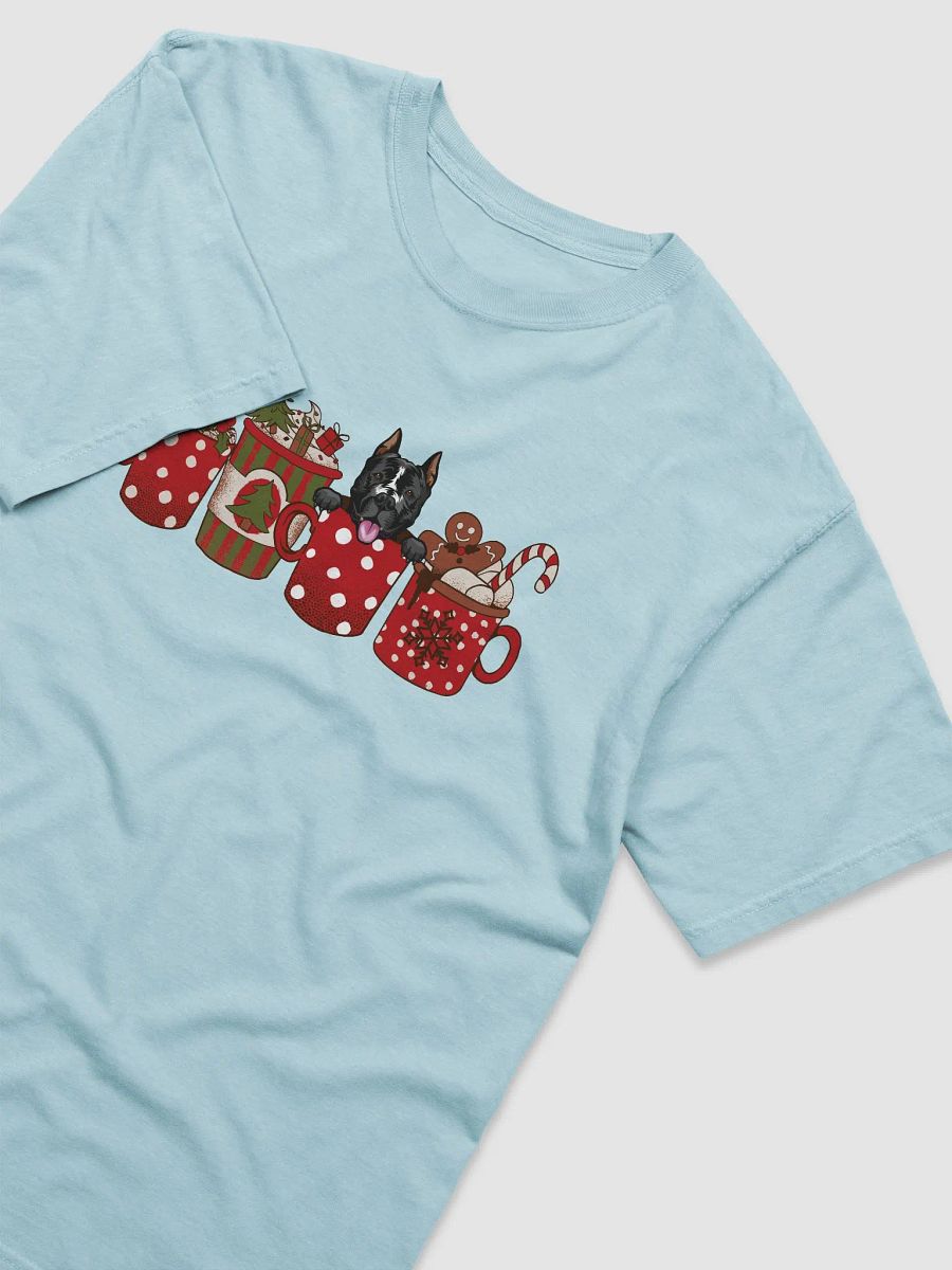 Cute Staffordshire Terrier in a Christmas Cup T-Shirt | Funny Christmas Pup in a Cup product image (11)