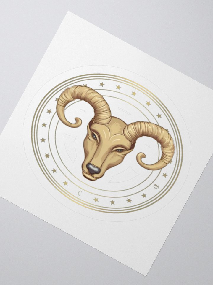 Aries Zodiac Kiss-Cut Sticker product image (6)