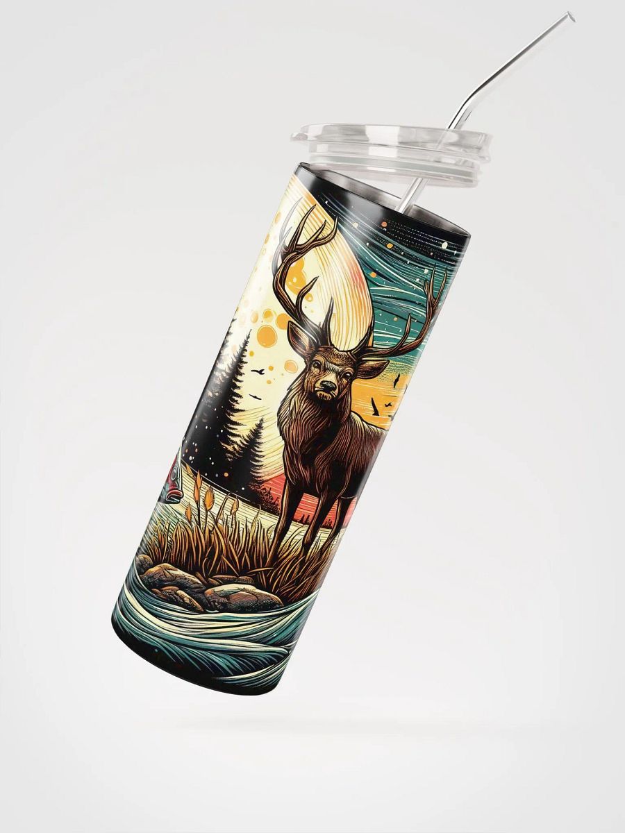 Moonlit Stag Stainless Steel Tumbler product image (3)