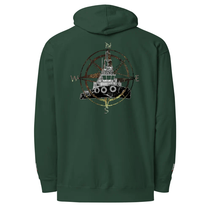 Compass Rose Marshall Foss - Twin Anchor Front & sleeves (embroidered) product image (1)