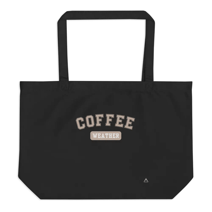 Coffee Weather | Black Tote (Latte) product image (1)