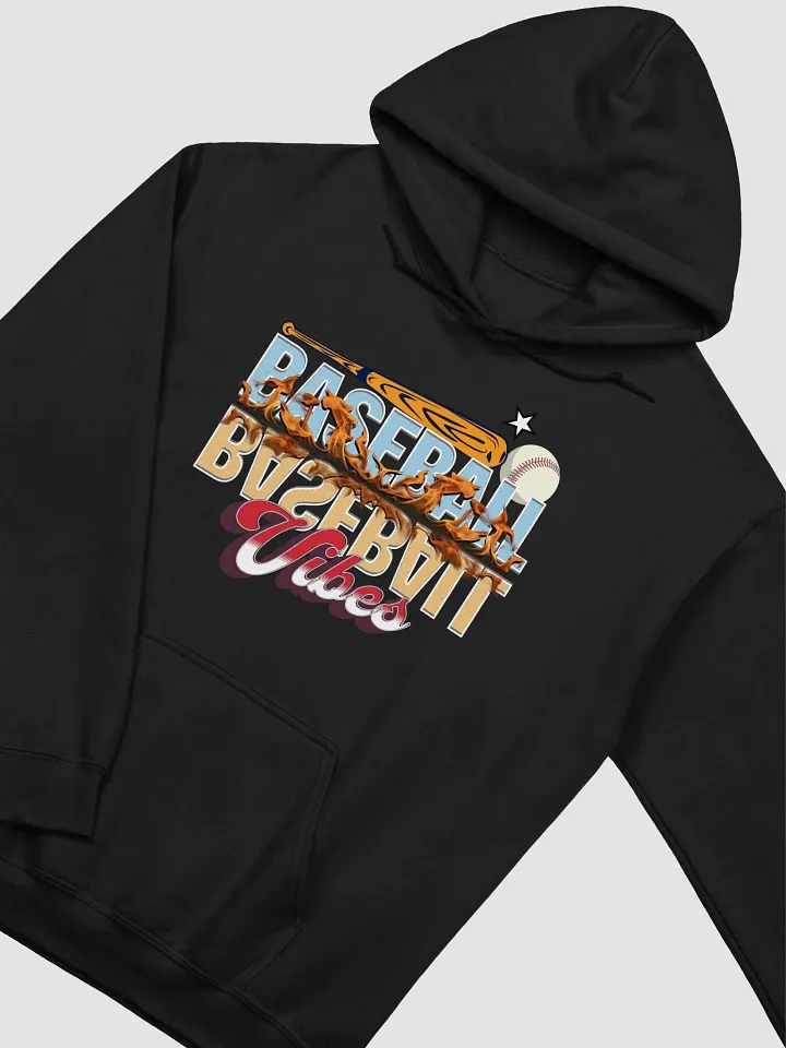 Baseball Flaming Vibes Hoodie product image (2)