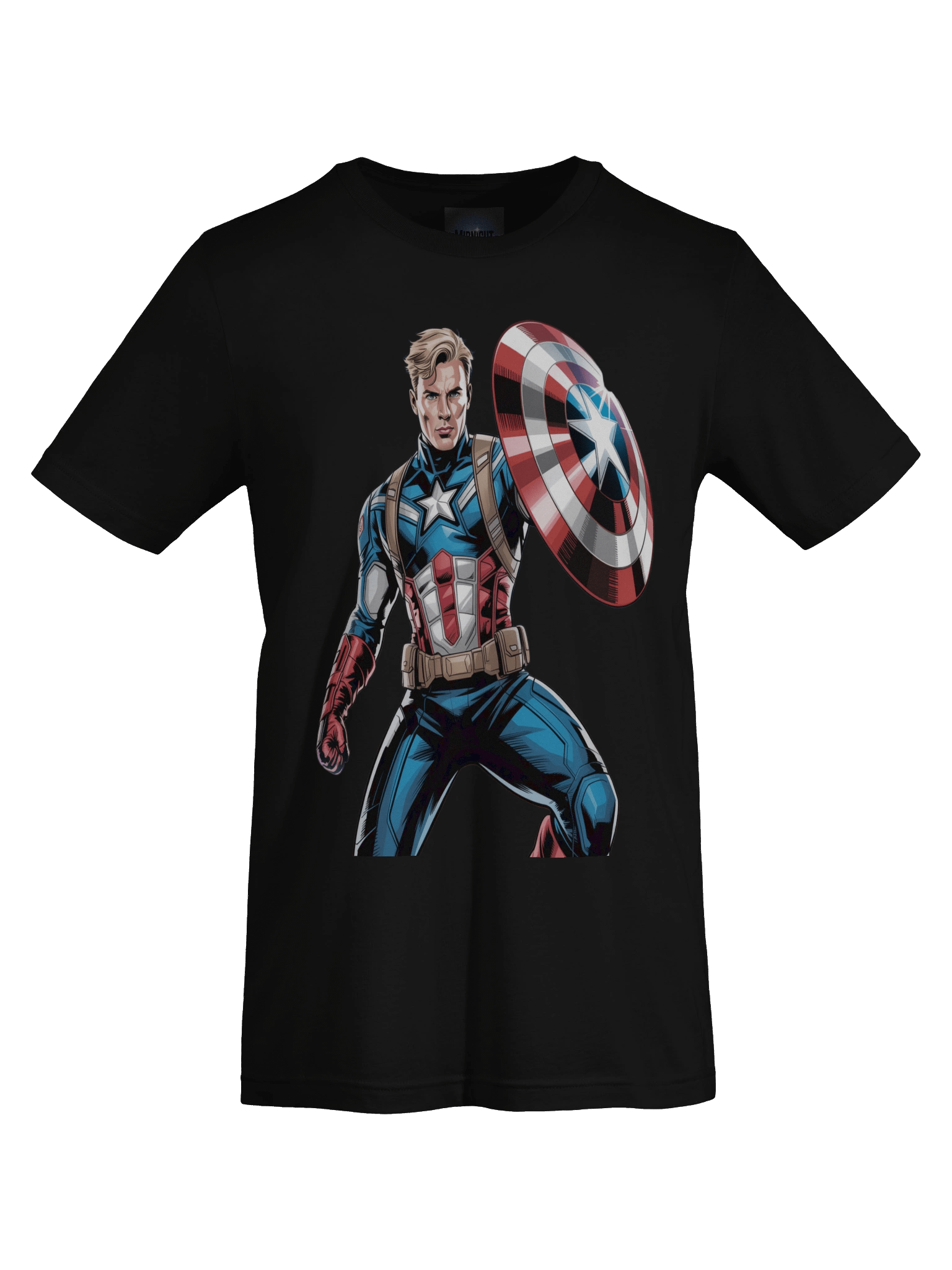 Lunar Lunge: Captain America Shadowed Sentinel T-Shirt product image (1)