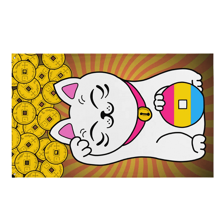 Maneki neko pansexual pride flag product image (1)