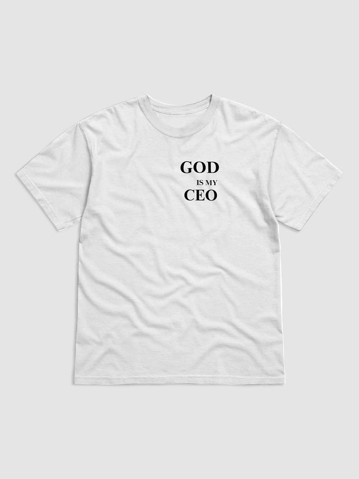 GOD IS MY CEO T-SHIRT (BLACK FONT) product image (54)