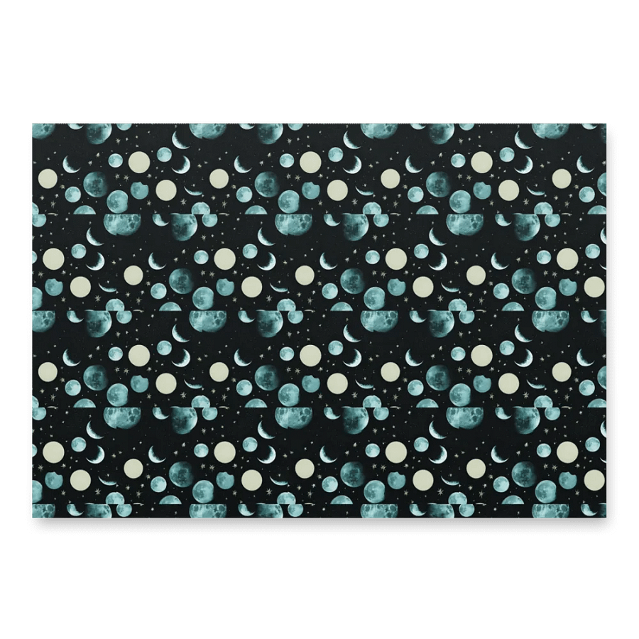 Lunar Phases & Pine Trees Wrapping Paper Set product image (3)