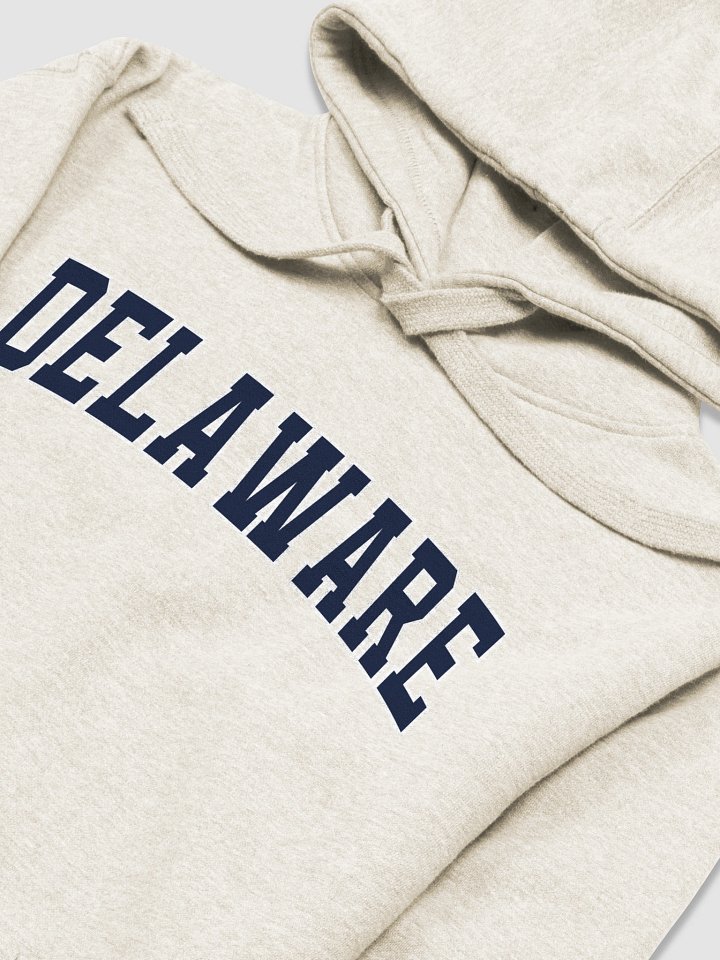 Delaware Vintage Varsity Unisex Premium Hoodie product image (2)