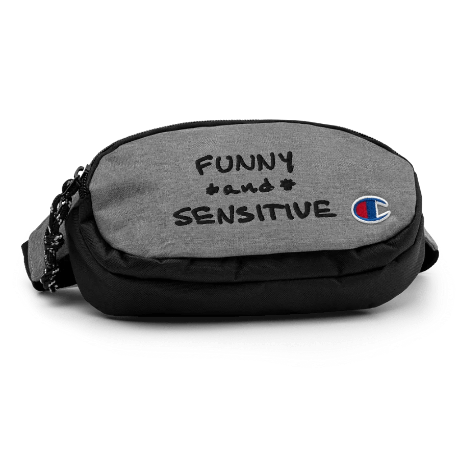 FUNNY *and* SENSITIVE (black thread) champion fanny pack product image (2)