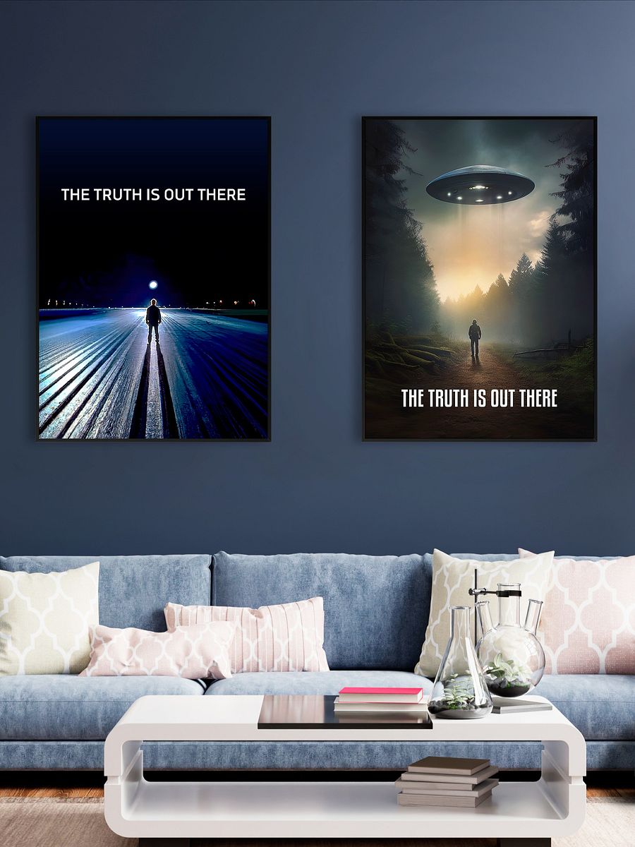 The Truth is Out There / The X-Files poster — sci-fi poster, movie poster, space art print product image (2)