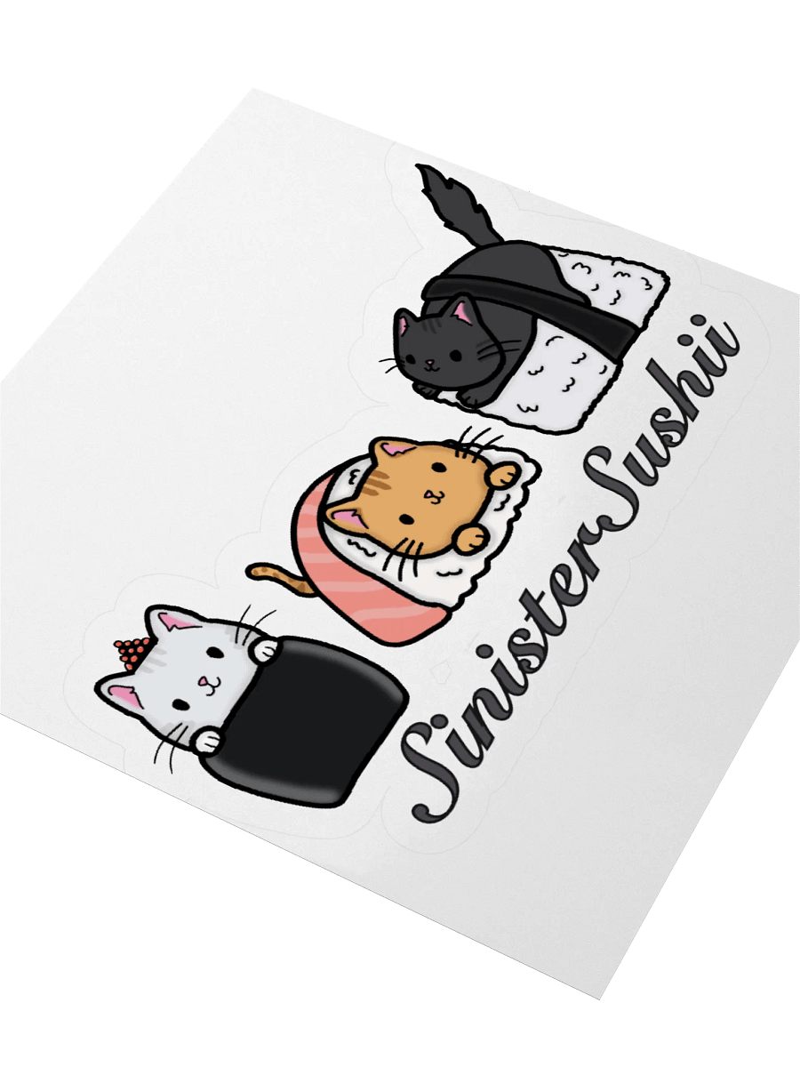 Sinister Sushii Cat Sticker product image (9)