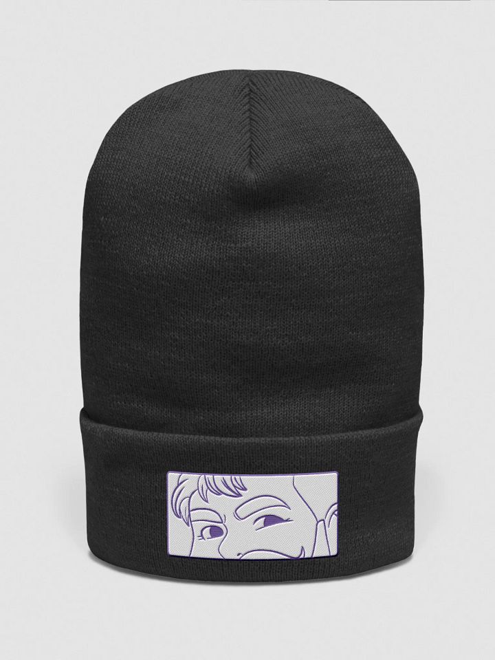 Bear Stare Beanie - Purple Outline product image (2)