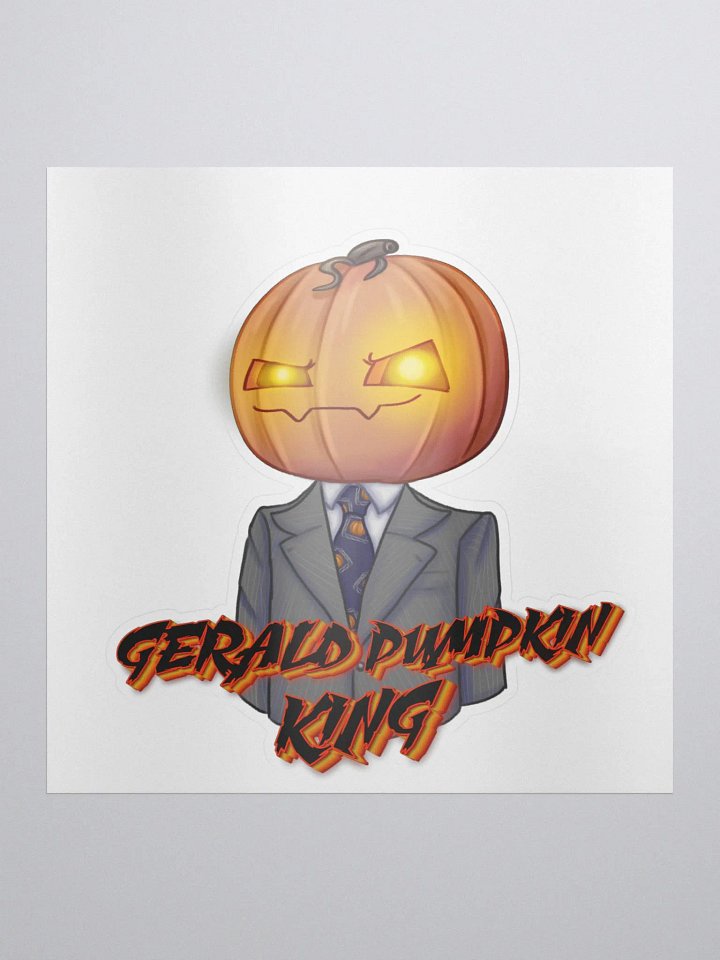 Gerald pumpkin King Sticker product image (1)