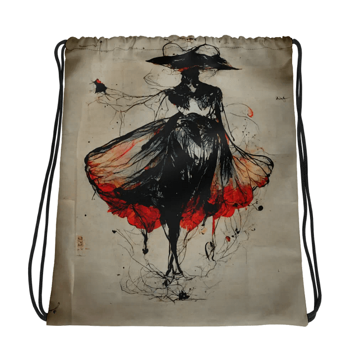 Flowing Elegance Drawstring Bag product image (1)